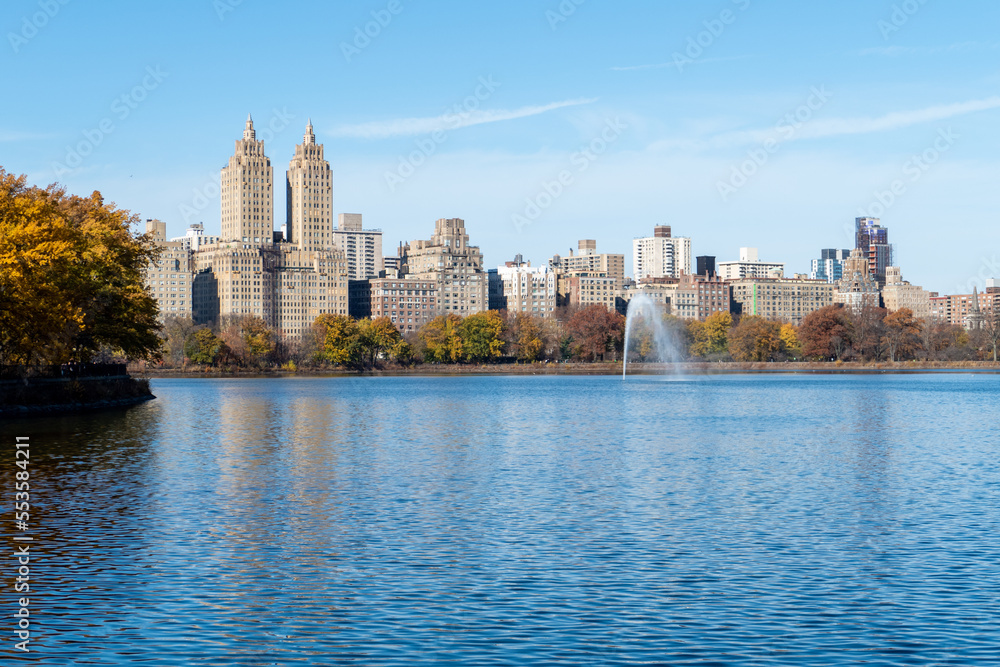 Beautiful landscape in The Central Park, Manhattan, New York.