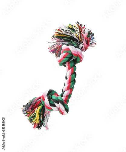 string toy for dogs on a white background