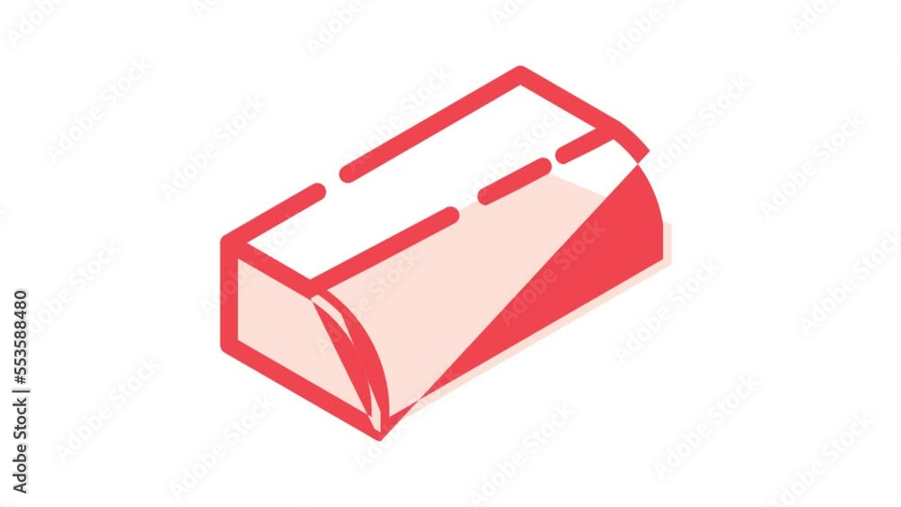 construction material facing brick color icon animation construction material facing brick color icon animation