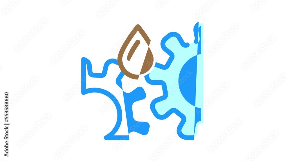 industrial oil color icon animation industrial oil color icon animation