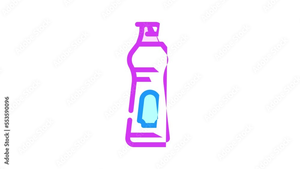 consumer chemicals color icon animation consumer chemicals color icon animation