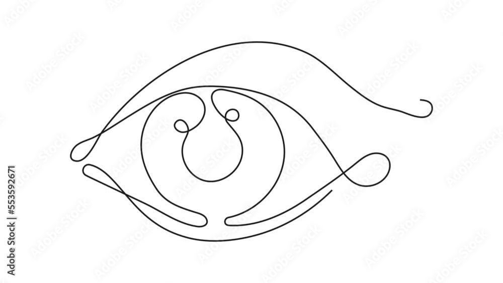 Five human senses animation in continuous line style. Ear line art icon. Nose and smelling. Mouth, lips outline. Eyes with brow in hand drawn style. Five human senses animation in continuous line style. Ear line art icon. Nose and smelling. Mouth, lips outline. Eyes with brow in hand drawn style.