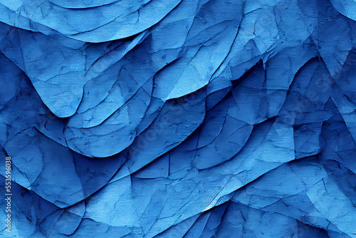 Vertical shot of blue painted abstract background  Generative AI
