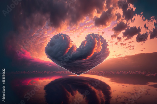 Cloud of love. Air clouds i...