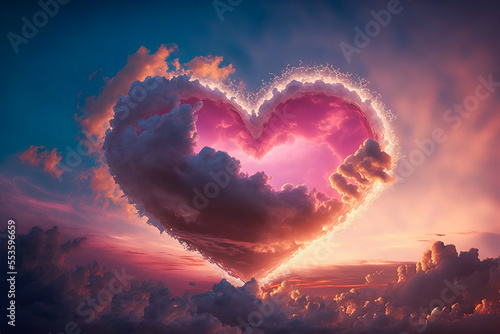 Cloud of love. Air clouds i...