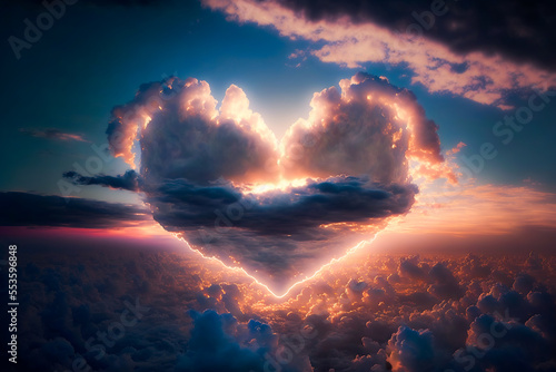Cloud of love. Air clouds i...
