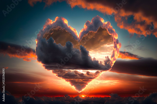 Cloud of love. Air clouds i...