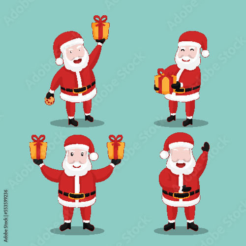 Santa Claus Character in Various Poses