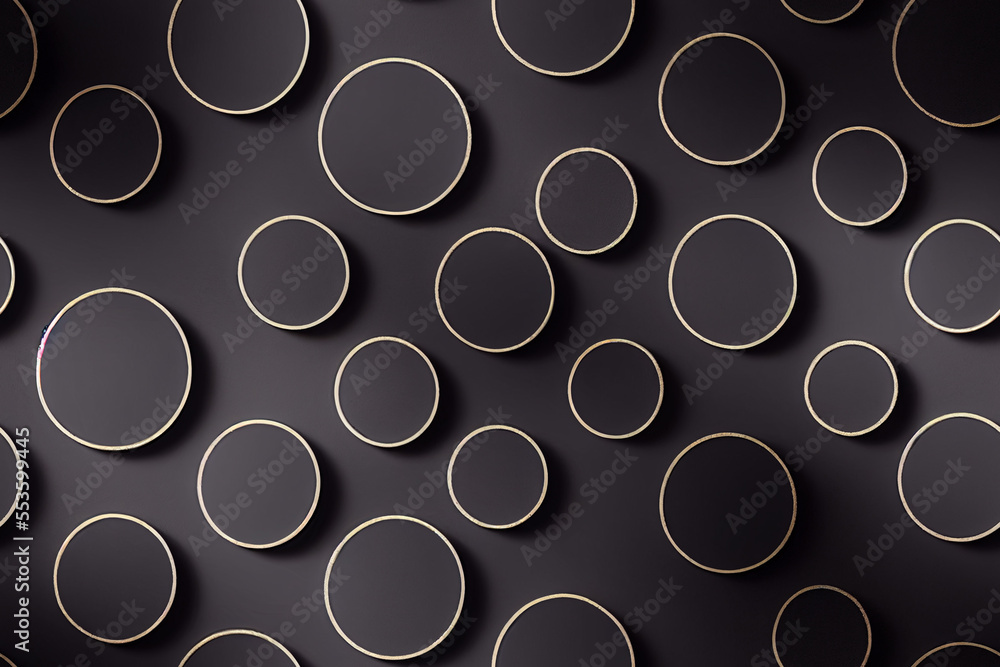 Vertical shot of black wall with white circles abstract background Generative AI Vertical shot of black wall with white circles abstract background Generative AI