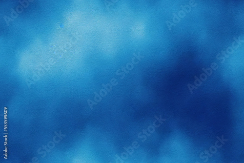 Vertical shot of blue gradient watercolor abstract background Generative AI