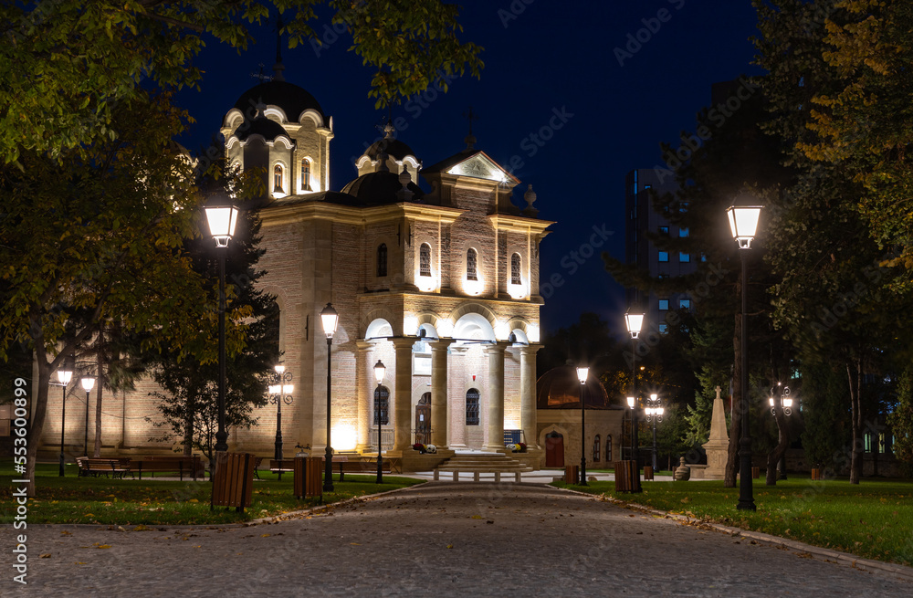 Saint Peter and Paul Church or Barboi Church at Night