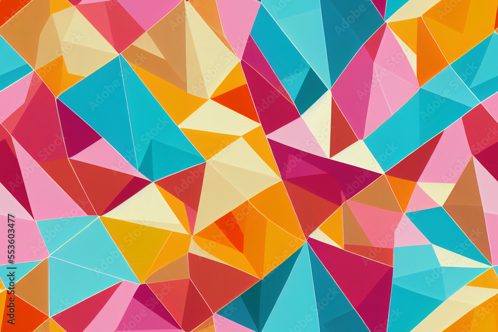 Vertical shot of arabesque patter colorful texture Generative AI Vertical shot of arabesque patter colorful texture Generative AI