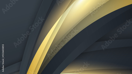 Luxury black and gold background