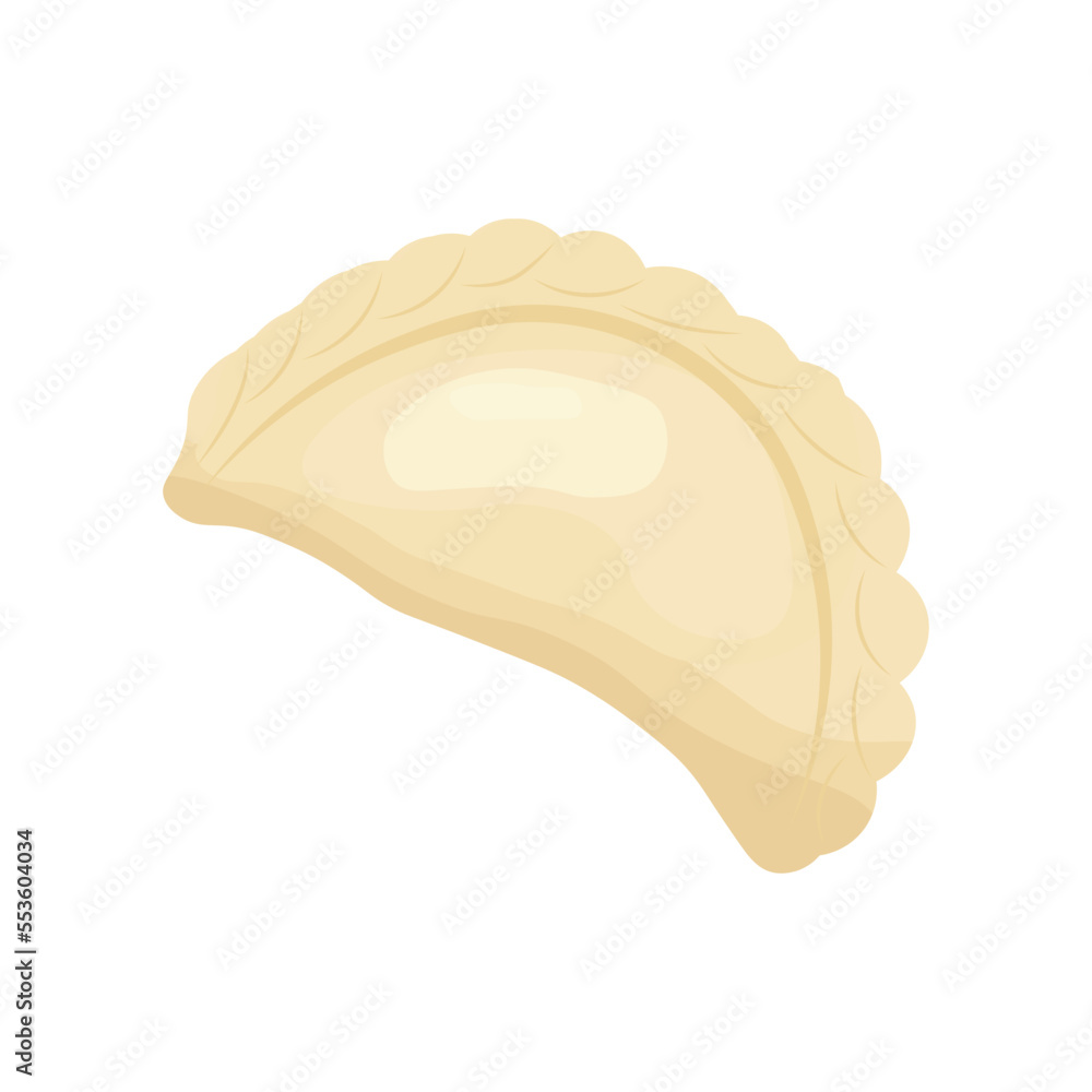 Dumplin dish of ukrainian cuisine isolated on white background Dumplin dish of ukrainian cuisine isolated on white background