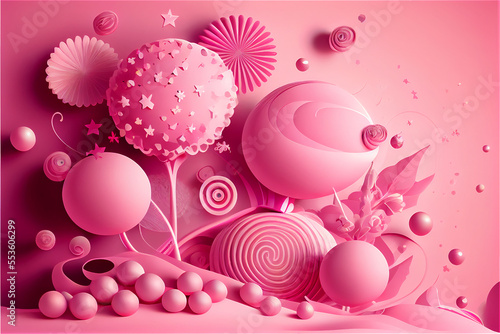 Lovely fantasy pink backgro...