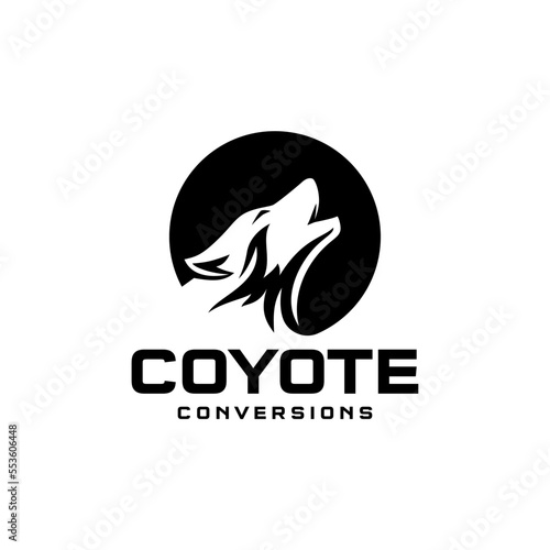coyote, wolf logo inspiration, animal, illustration