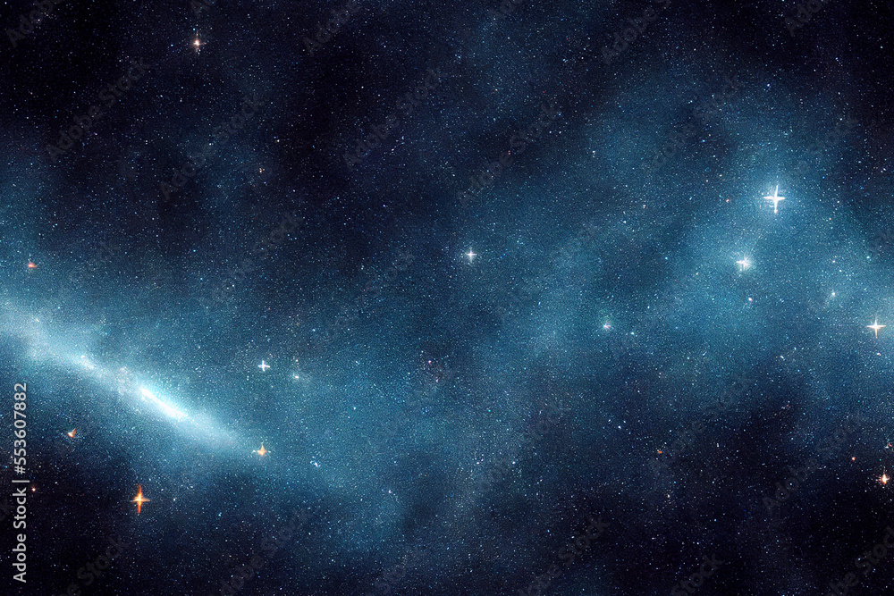 Naklejka premium Vertical shot of shining night sky design Generative AI