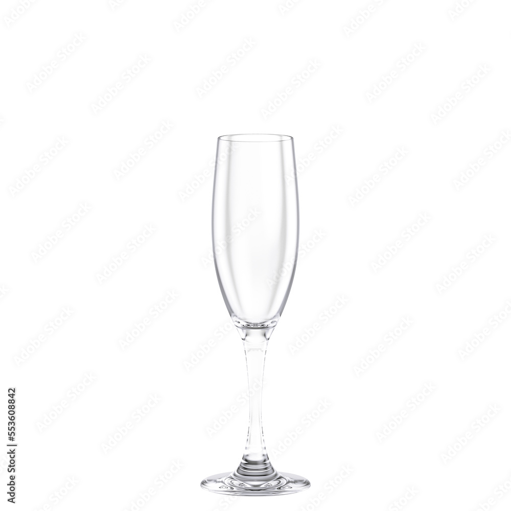 Taça de vidro isolada 3d render Taça de vidro isolada 3d render