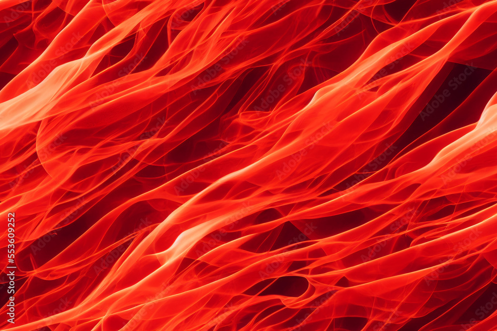 Fototapeta premium Vertical shot of red smoke abstract design Generative AI