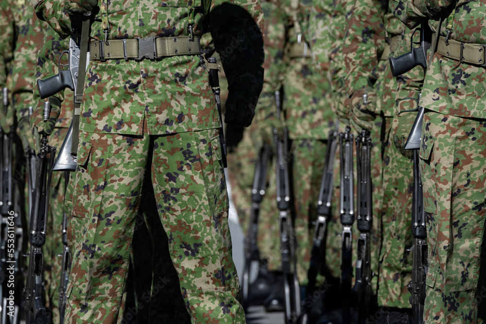 陸上自衛隊の自衛官(Japan ground self defense force infantry) 陸上自衛隊の自衛官(Japan ground self defense force infantry)