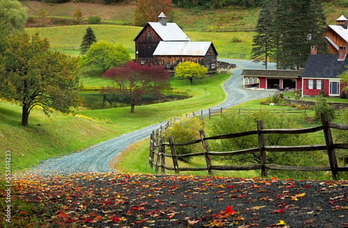 Fotografía Classic New England in Woodstock, Vermont.