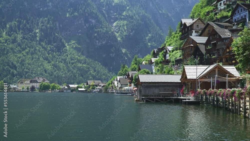 Hallstatt village and Hallstatter See, Austria Hallstatt village and Hallstatter See, Austria