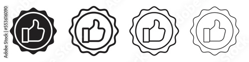 Best seller recomended line icon.
