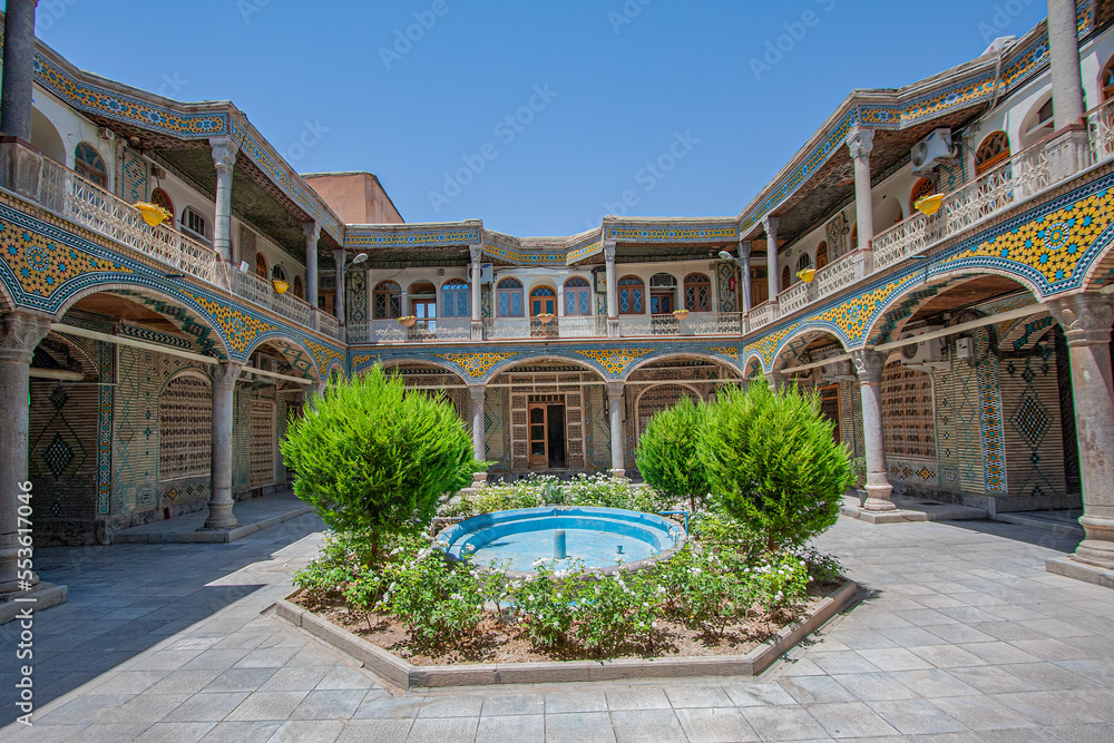 Historical Bazar Yard In Esfahan, Iran