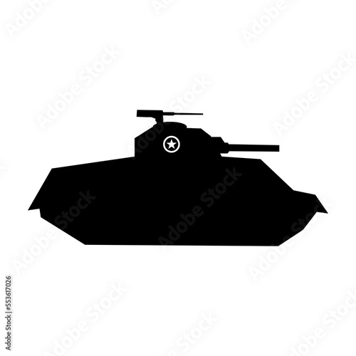 American medium tank Sherman icon. photo