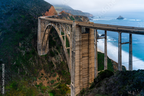 Long exposure of Bixby Bridge in Big Sur California along the Pacific Coast Highway © Wes Culver