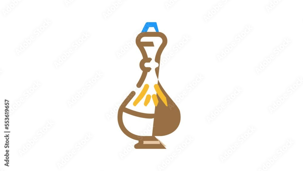 traditional arab jug color icon animation traditional arab jug color icon animation