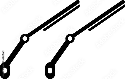 Car windscreen wiper icon vector on white background..eps
