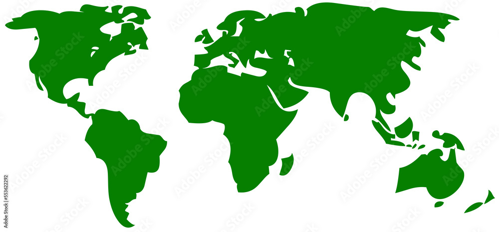 illustrated world map continents illustrated world map continents