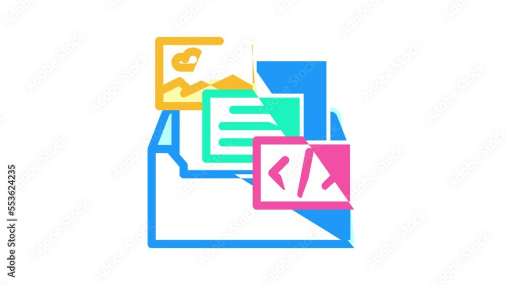 custom email template design color icon animation custom email template design color icon animation