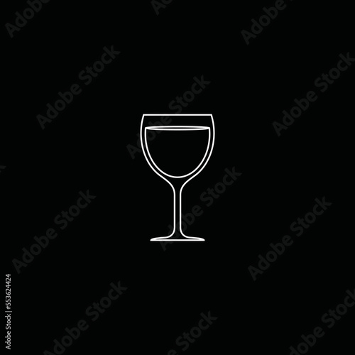 simple glass wine icon simple