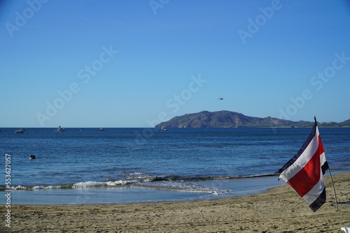 Flag on the beach