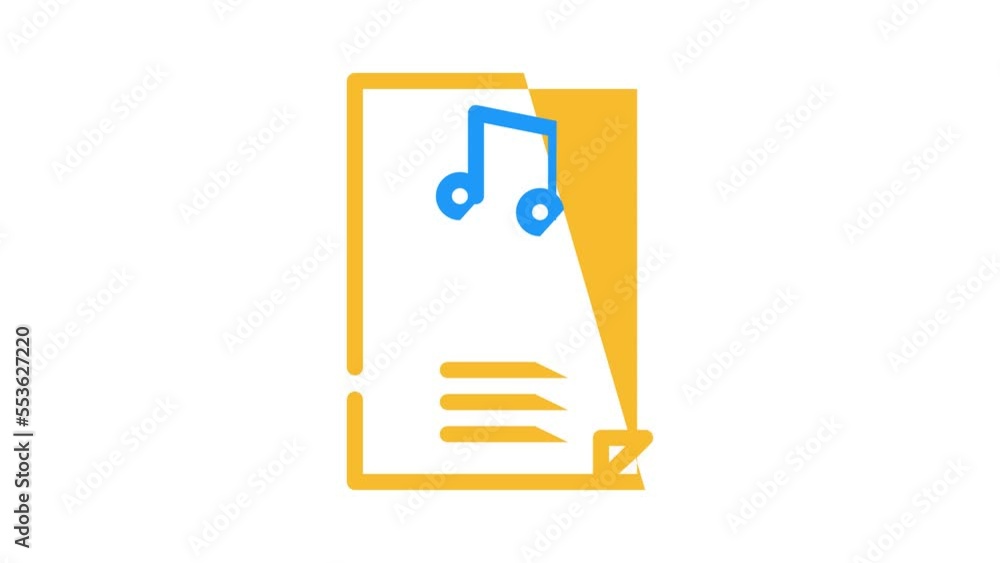 classical music color icon animation classical music color icon animation