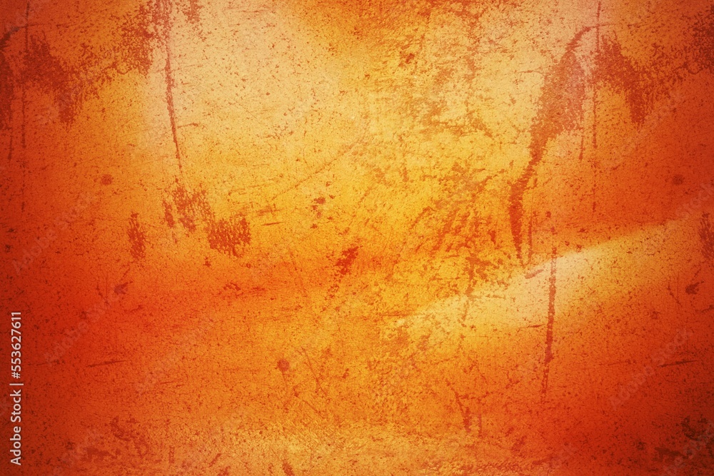 Obraz premium Metal iron on a background painted old rusty orange