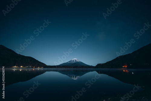 富士山と精進湖の自然風景【山梨県】 photo