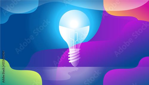 light bulb shine navigate for success  creative business thinking,set icon,modern Idea concept vector