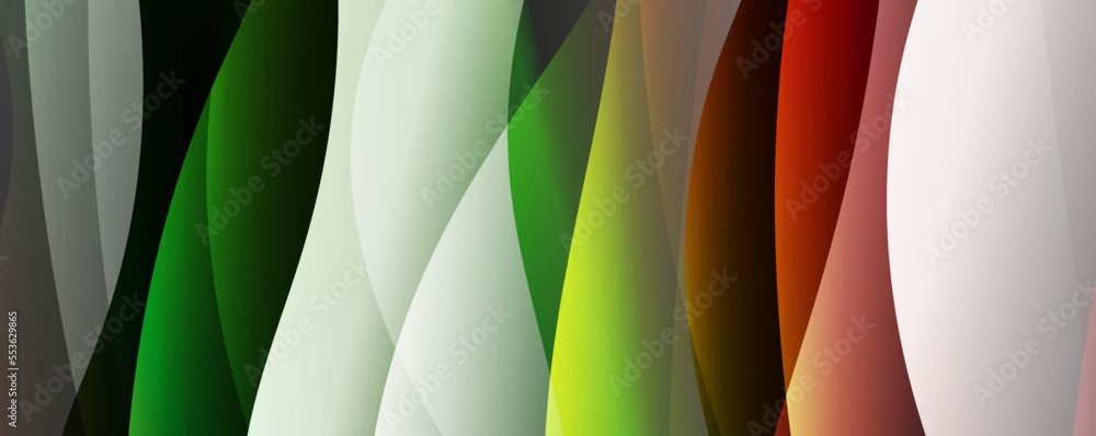 Obraz premium Fluid color gradients with dynamic wave line effect. Vector Illustration For Wallpaper, Banner, Background, Card, Book Illustration, landing page