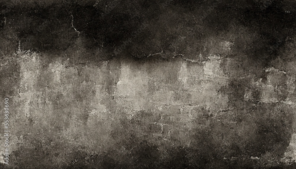 Obraz premium Black and grey rough grained stone background texture, Generative AI