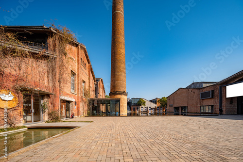 old abandoned factory in the old town