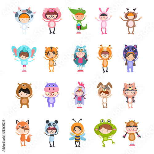 Cute animal costumes are suitable for children's clothing designs