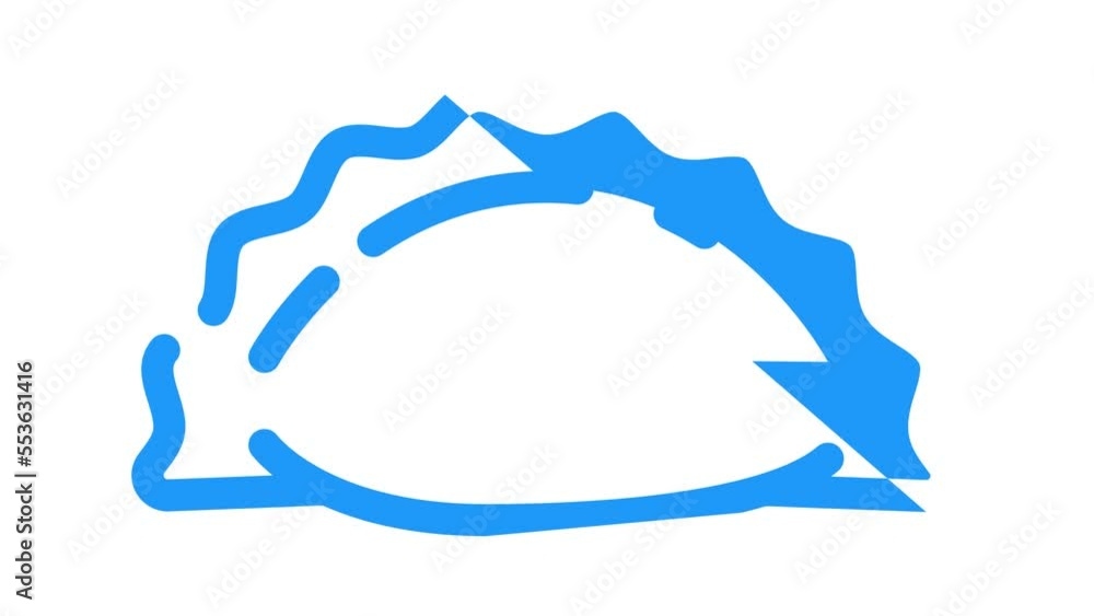 vareniki with vegetable color icon animation vareniki with vegetable color icon animation