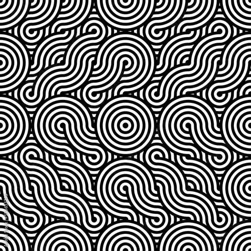 Seamless Wave Vector 1920s Art Texture. Continuous Line Graphic Gatsby Texture Pattern. Repetitive Decorative 20s Deco Pattern. stock illustration 1920-1929  Abstract  Art  Art Deco  Backgrounds
