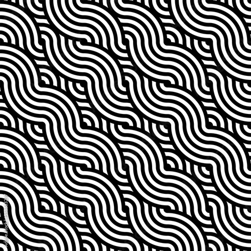 Seamless Wave Vector 1920s Art Texture. Continuous Line Graphic Gatsby Texture Pattern. Repetitive Decorative 20s Deco Pattern. stock illustration 1920-1929  Abstract  Art  Art Deco  Backgrounds