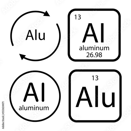 aluminum icon vektor
