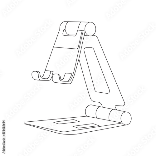 smart phone holder outline design.