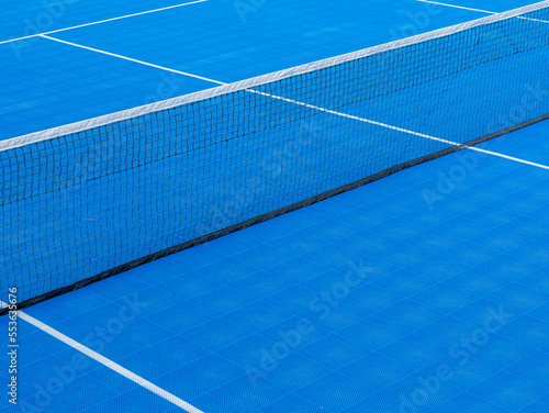 Empty blue tennis hard court © Elmer Hidalgo Photo